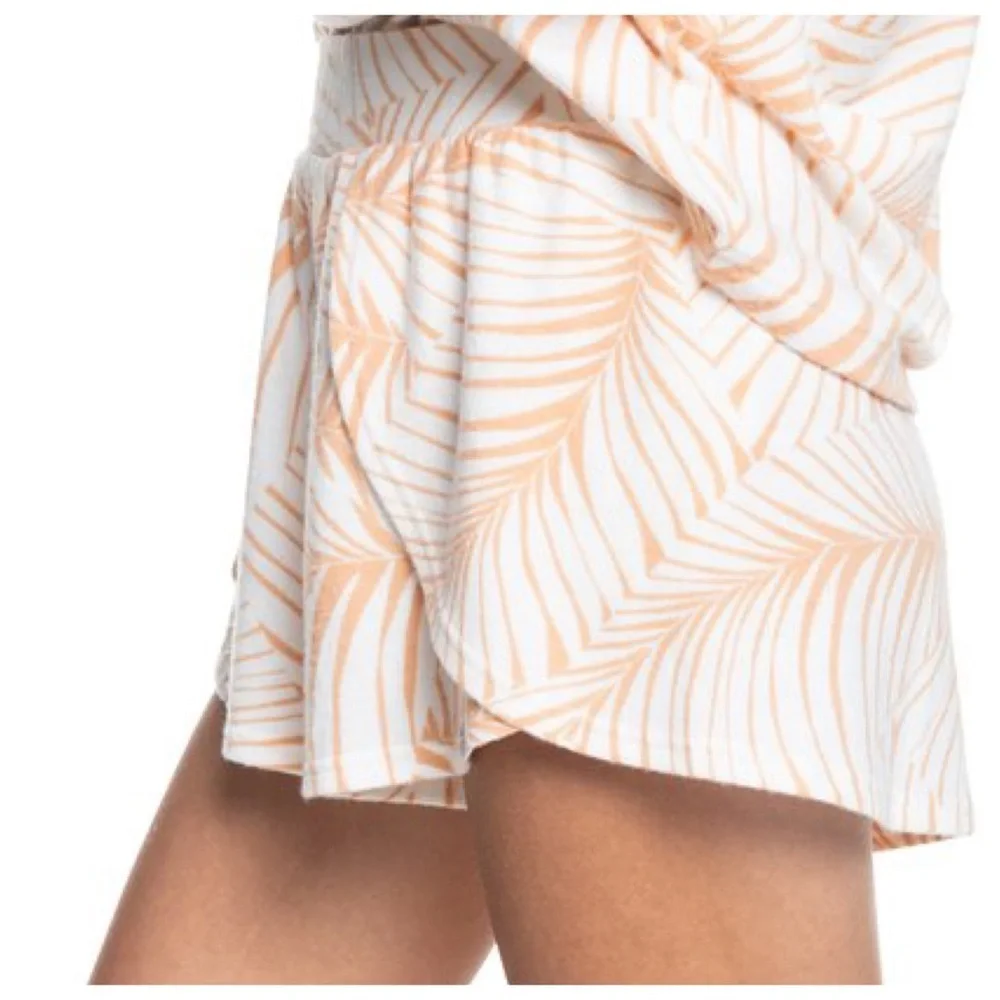 Roxy Current Mood Palm Tree Leaves High-Waist Knit Shorts - Picture 5 of 9